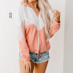 NWOT Where the Wind Blows Color Block Windbreaker